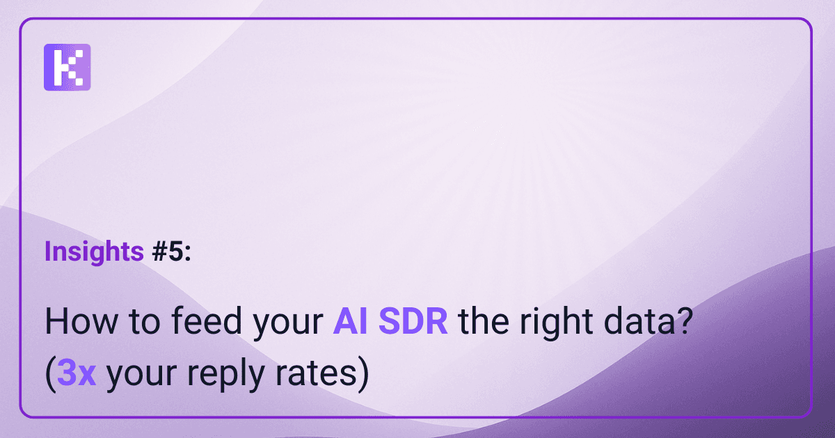 AI SDR data feeding workflow showing the transformation from junk data to curated, enriched leads